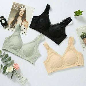 诺黛尔健康养护内衣桑蚕丝薄款舒适无钢圈女睡眠调整型文胸