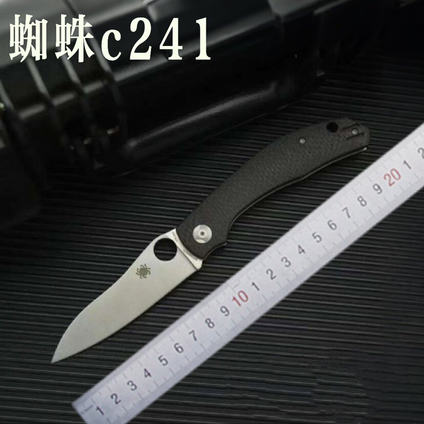 蜘蛛C241 碳纤维轴承砂光折叠刀多功能折刀