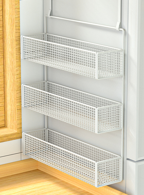 冰箱置物架侧面边收纳架多层保鲜膜调料瓶免打孔厨房用品侧壁南舟