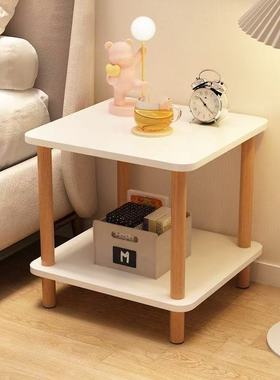 床头柜简约现代卧室家用床头小型置物桌出租房用简易沙发边几边柜