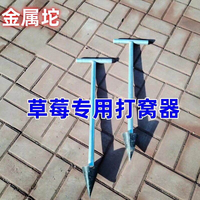 栽苗栽草莓打坑器栽打窝器工具草莓草莓草莓种打孔器