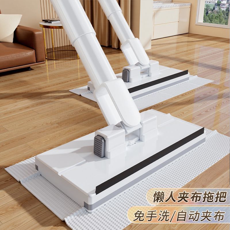 挂钩新款家用壁挂挂件易拖净夹带夹布布可加厚支架平板拖把粘钩