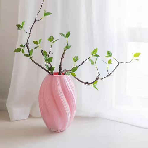 麦芽糖花瓶不规则扭曲插花水培家居玻璃装饰品客厅轻奢摆件