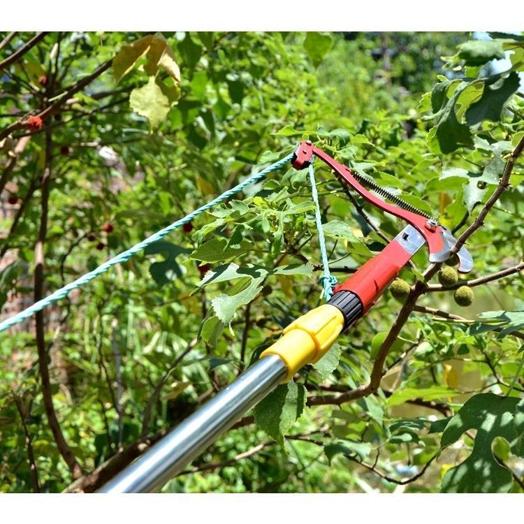 送绳子伸缩高枝剪高空树枝采果剪摘果器带杆修枝剪省力包邮