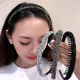 高级感碎钻复古带齿防滑发箍女网红前额刘海碎发简约发卡洗脸头箍