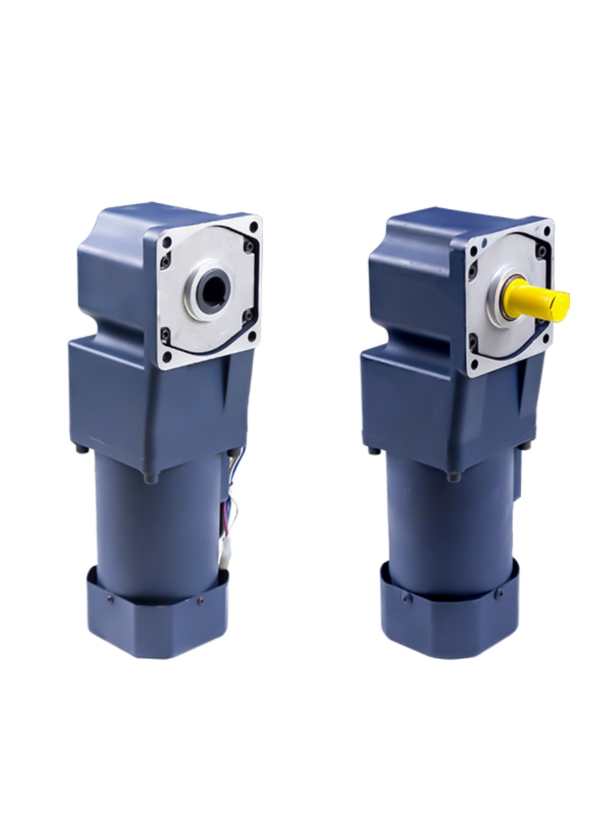 Right-angle hollow medium solid gear reducer motor three-phase electric 5GR 6GR 7GR single-phase 220V speed control motor