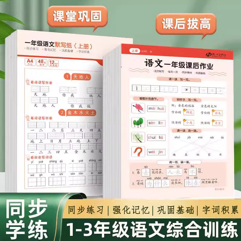 【课本同步】一年级生字默写纸