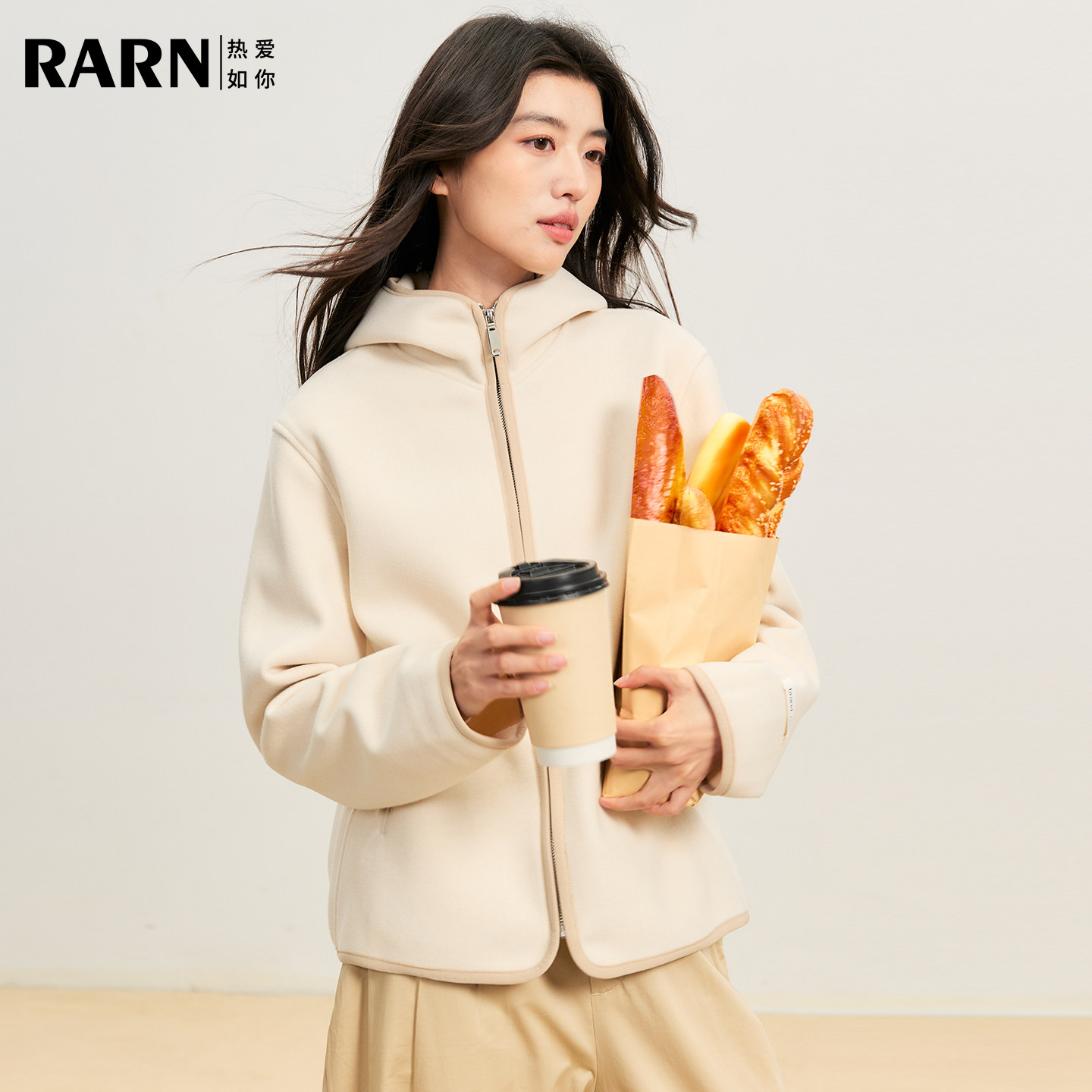 RARN热爱如你连帽拉链外套