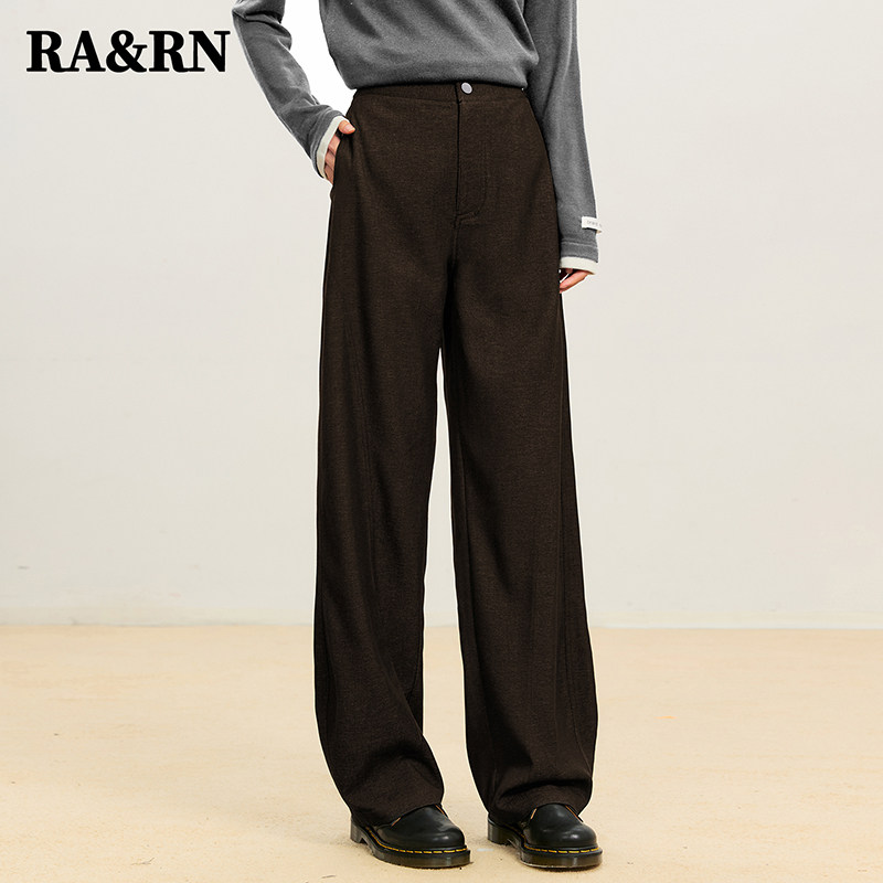 【达播链接 仅退换】RARN 仿牛仔加绒长裤RA25AW046,男装,时尚抓绒裤,淘宝优惠券,粉丝福利购,淘宝优惠卷