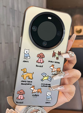 适用于realme真我GT5Pro手机壳可爱小狗彩银新品男女款全包12proplus防摔高级感保护套磨砂简约真我11+