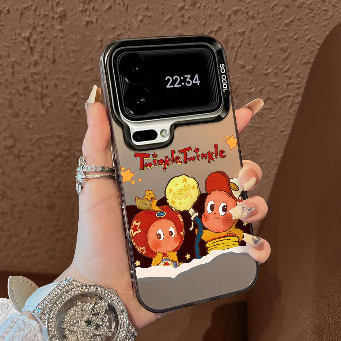 适用于小米17promax手机壳简约剪切星星人彩银高级感12spro外全包11个性创意新款男女13pro套14/15ultra至尊