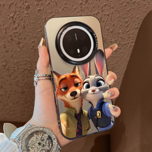 保护套70air 30epro防摔男女款 适用于华为mate80promax手机壳尼克朱迪合照支架60简约50e系列彩银40 套新品