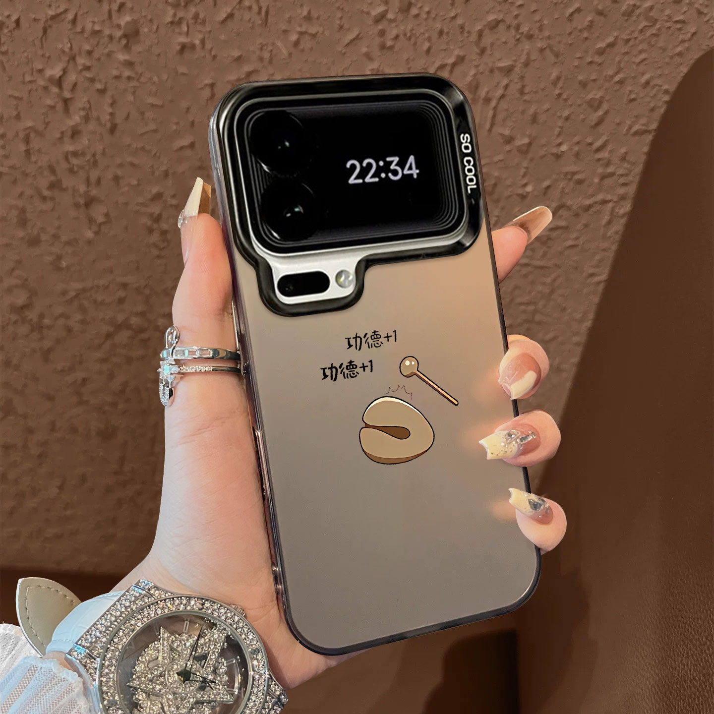 适用于小米17promax手机壳简约敲木鱼功德彩银高级感12spro外全包11个性创意新款男女13pro套14/15ultra至尊