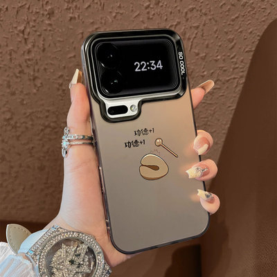 适用于小米17promax手机壳简约敲木鱼功德彩银高级感12spro外全包11个性创意新款男女13pro套14/15ultra至尊