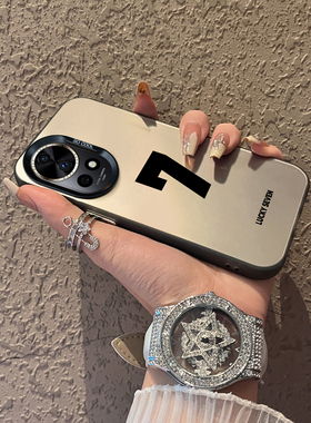 适用于华为nova14pro手机壳luckyseven12彩银11简约10/9新品8se男女款7全包p40防摔p50保护套p30高级感13