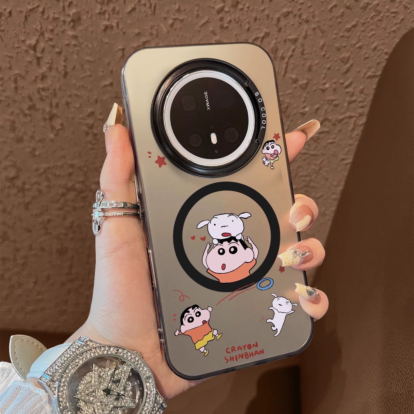 适用于华为mate70pro十手机壳趴男孩头上狗支架简约50磁吸40e套新品30epro防摔男女款保护套mate60proplus