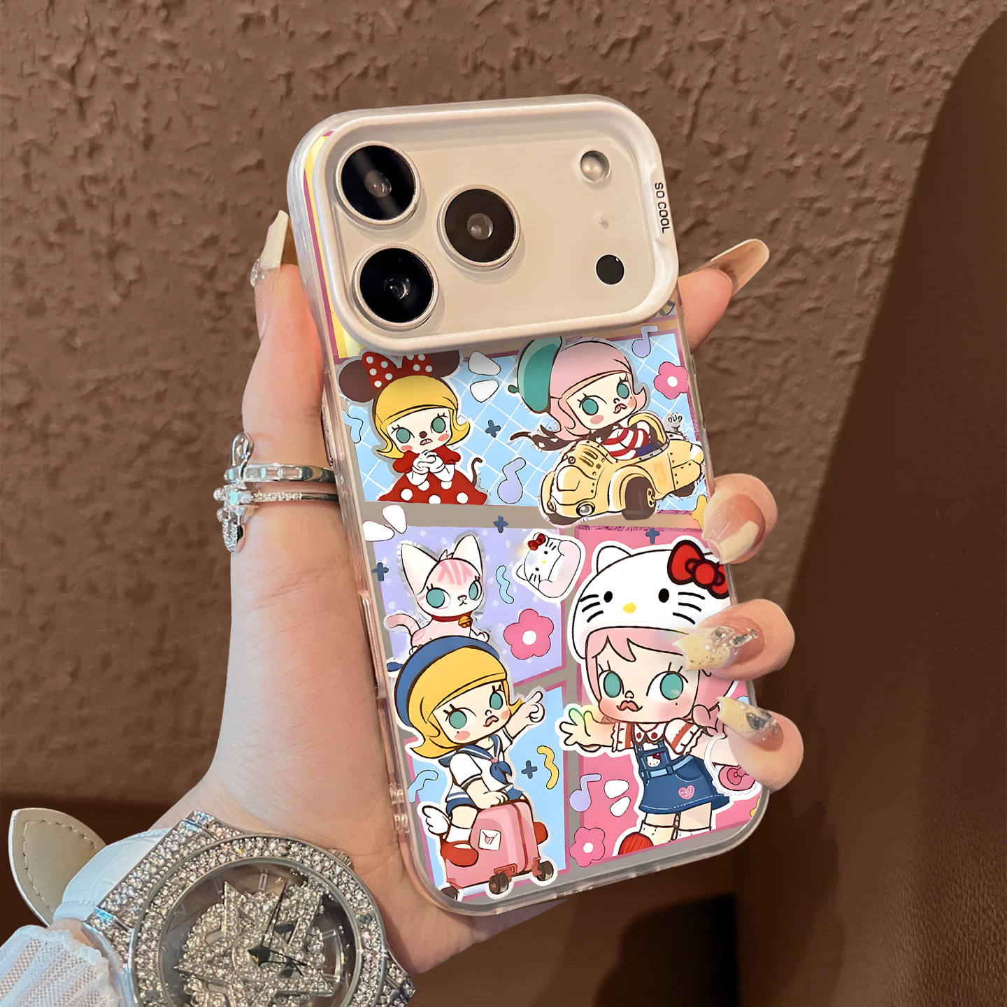 适用于苹果17promax手机壳开车行李箱女孩16e支架高级感15/13彩银12套新品xr防摔xs男女款air保护套iPhone14