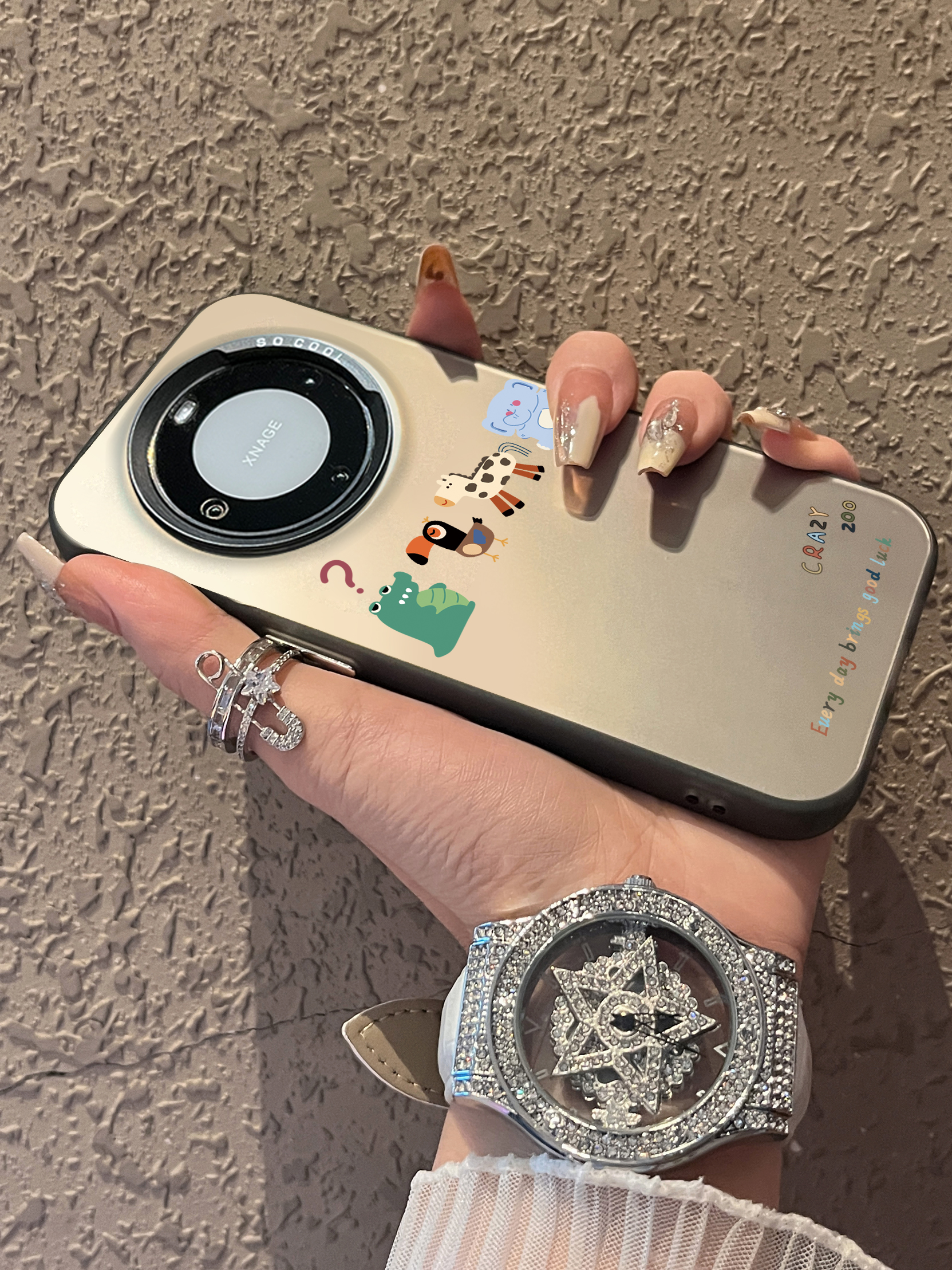 适用彩银华为手机壳简约