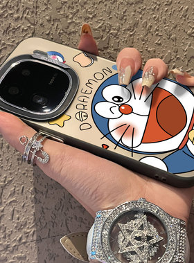 适用于vivoiqoo13pro手机壳蓝色猫咪11s/10彩银新品z9turbo男女8款全包7防摔6se保护neo5套iqoo12