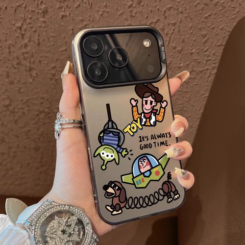 适用于苹果17promax手机壳玩具总动员TOY16e支架高级感15苹果13彩银12套新品xr防摔xs男女款17air保护套iPho