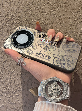 适用彩银华为手机壳简约