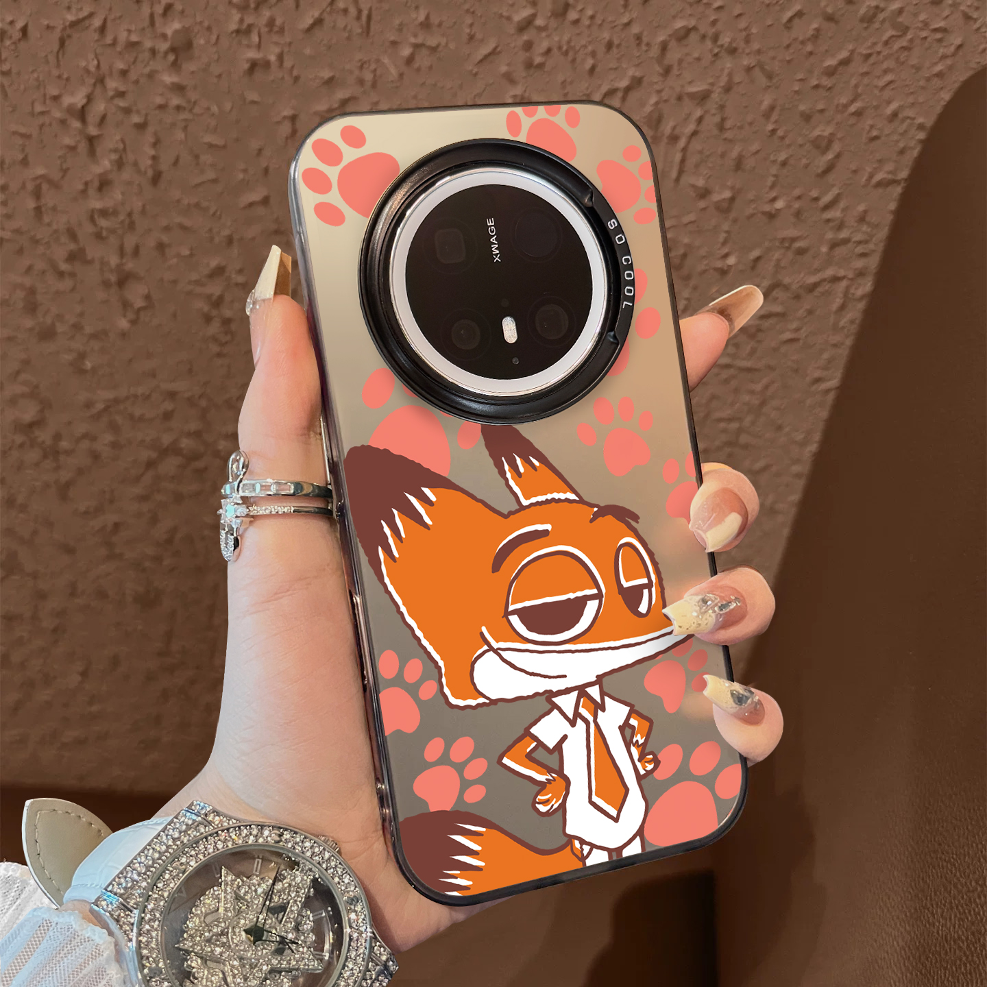 适用于华为mate80promax手机壳疯狂动物城红尼克朱迪支架60简50e彩银40+套新品30epro防摔男女款保护套mate70