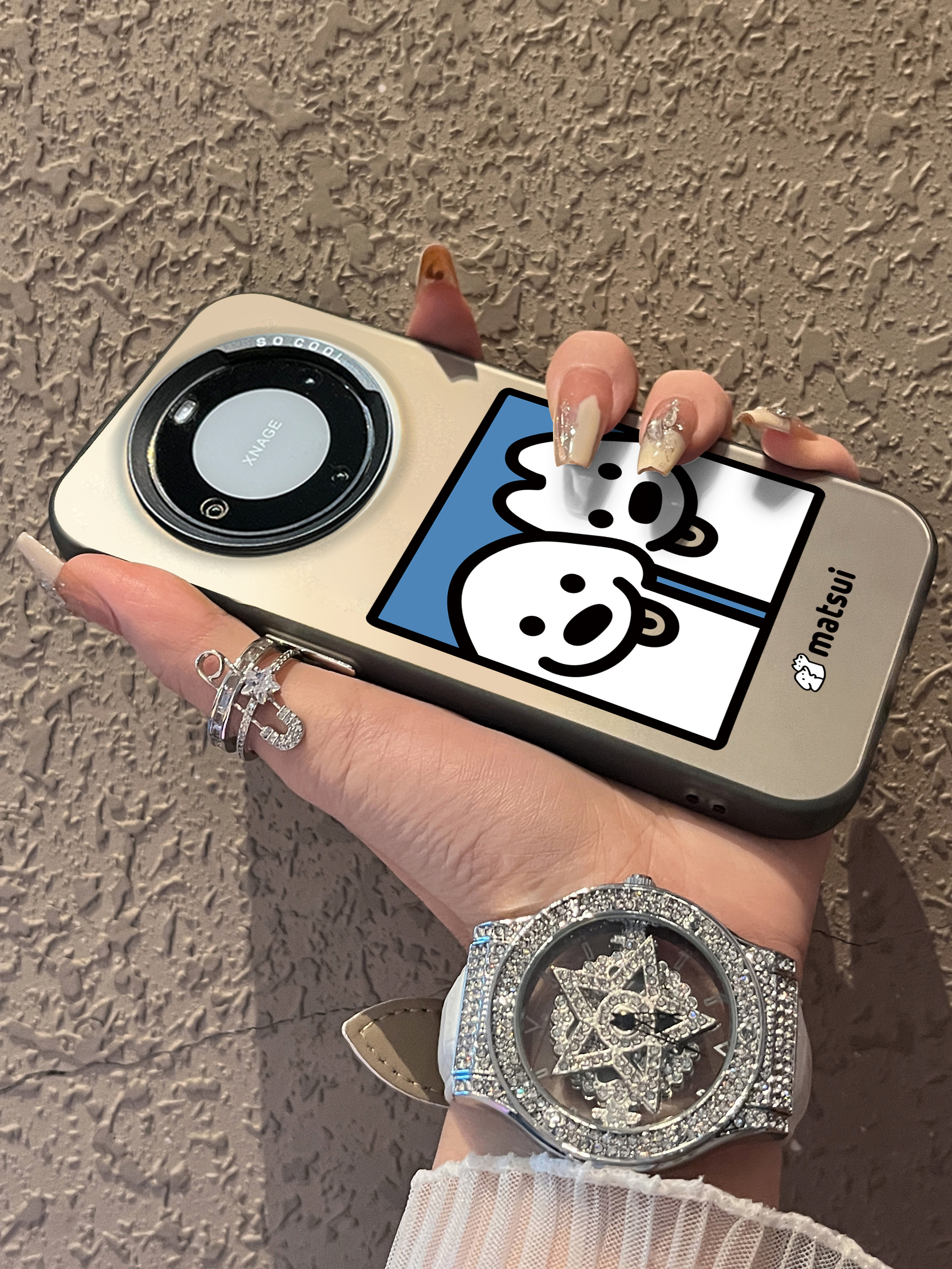 适用彩银华为手机壳简约