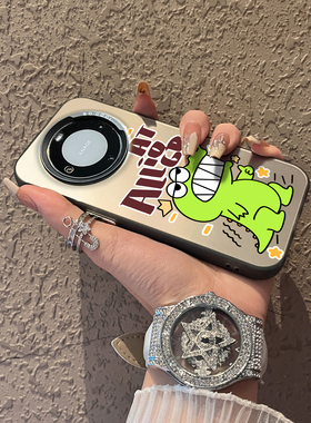 适用于华为mate60pro手机壳高级感绿色大拇指恐简约50e创意个性彩银40+套新品30epro防摔男女款保护套60pro十