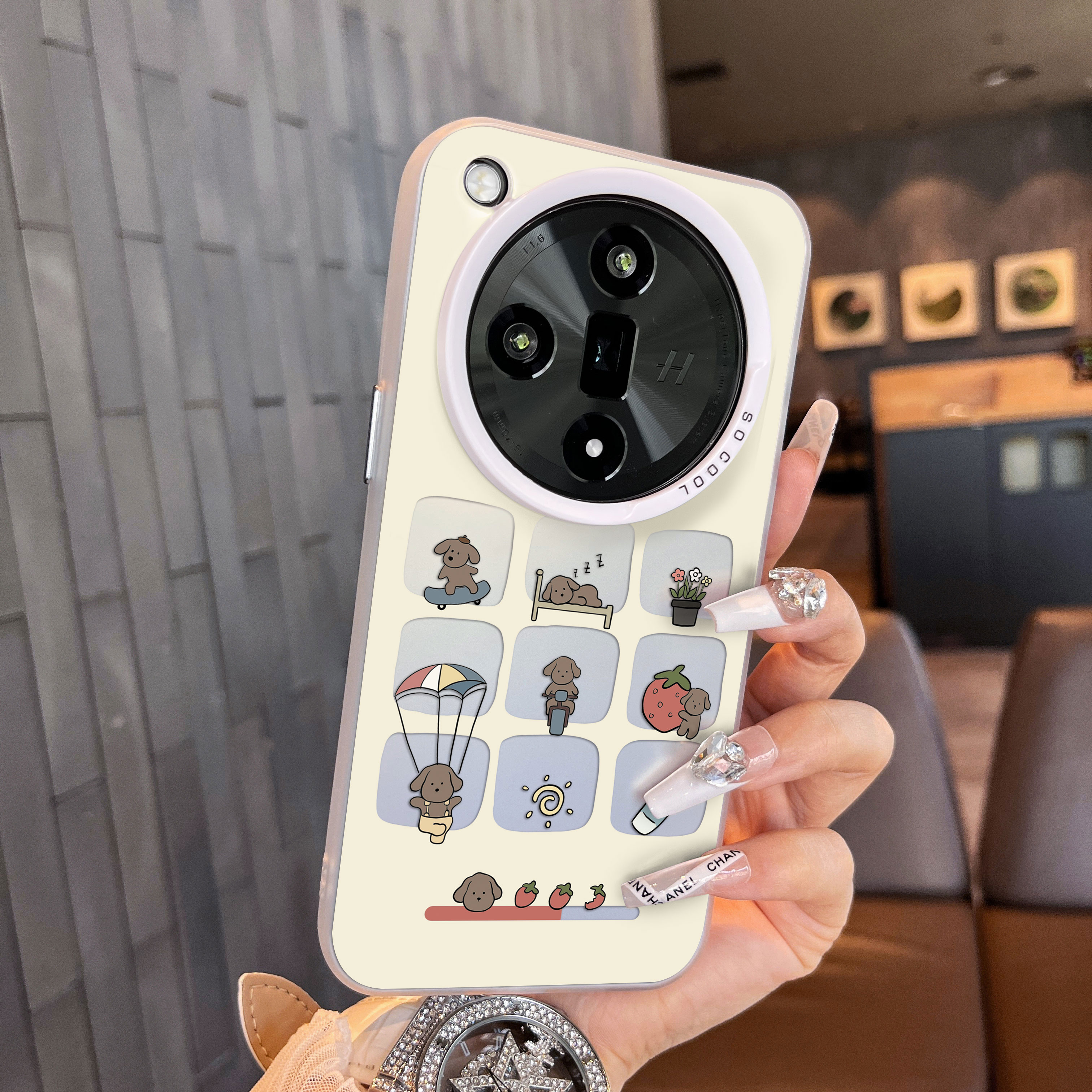 oppofindx5彩银简约手机壳