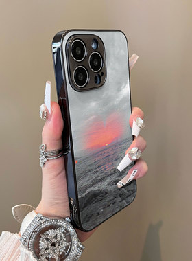 适用于小米15pro手机壳高级感灰色日落支架小羊皮11全包防摔12x新款男女12s外小米13pro套软14Ultra至尊