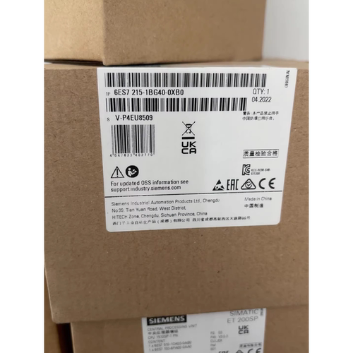 全新原装S7-1200PLC模块 6ES7215-1BG40-0XB0 AC/DC/RLY CPU1215C
