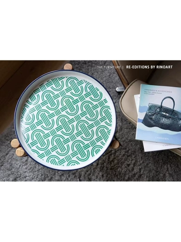 Ruo Nai H Средневековая оливковая зеленая свиная носовая цепь Цвета Фарфоровая телячья кожа может быть удалена несколькими журнальным столиком в гостиной