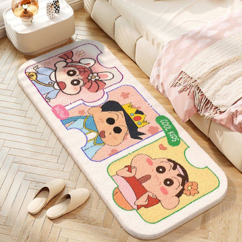 儿童房床边毯仿羊绒卡通耐脏加厚脚垫子长条毯可爱动漫毛绒厚地毯,居家布艺,地毯,淘宝优惠券,粉丝福利购,淘宝优惠卷