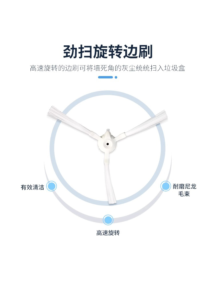 适配华为智选360智能扫地机S6主刷边刷可水洗滤网海帕芯抹布配件