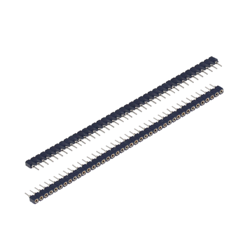 连接器主板排针 2.54MM间距圆孔座排针排母单排1*40P 双排2*40P