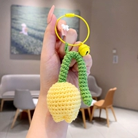 Крючок для вязания, желтый брелок