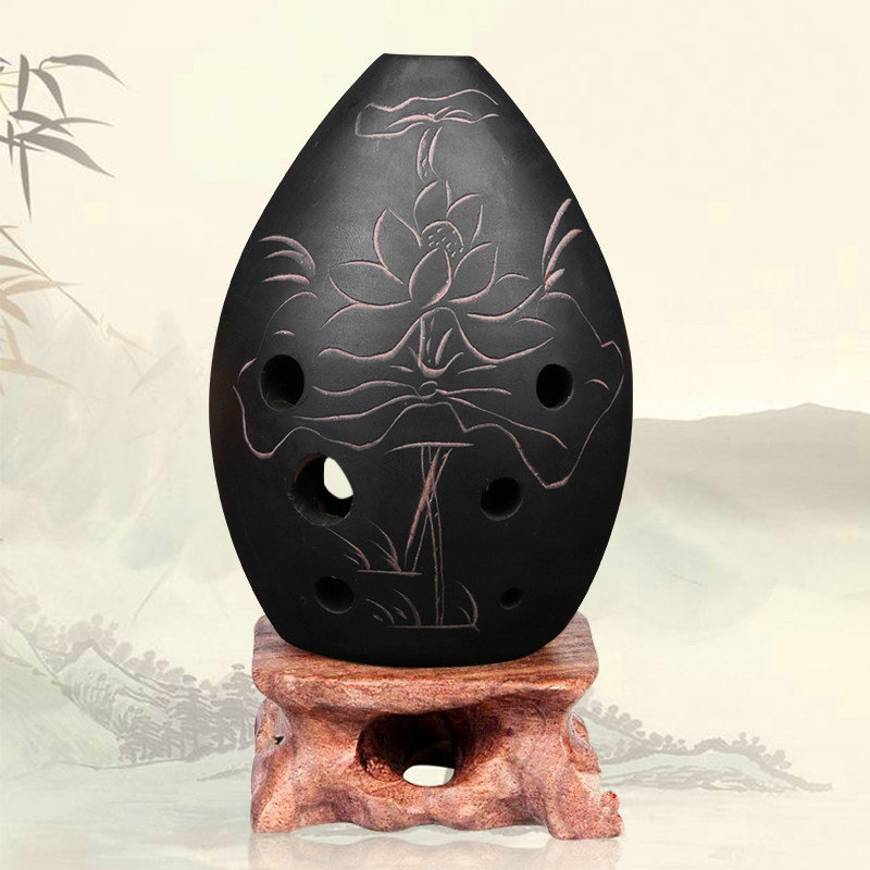 八孔工艺埙 陶埙 初学练习用埙黑陶古埙乐器