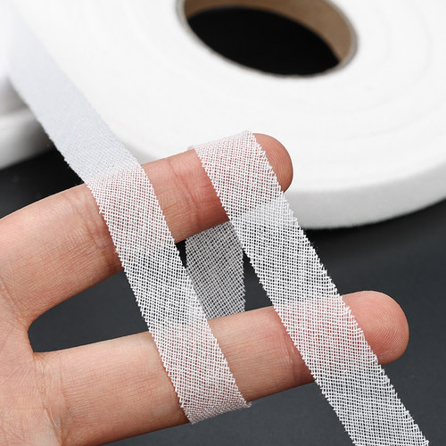 服装辅料布衬粘合衬带胶嵌条热熔经编衬针织衬双面粘合衬30D/50D