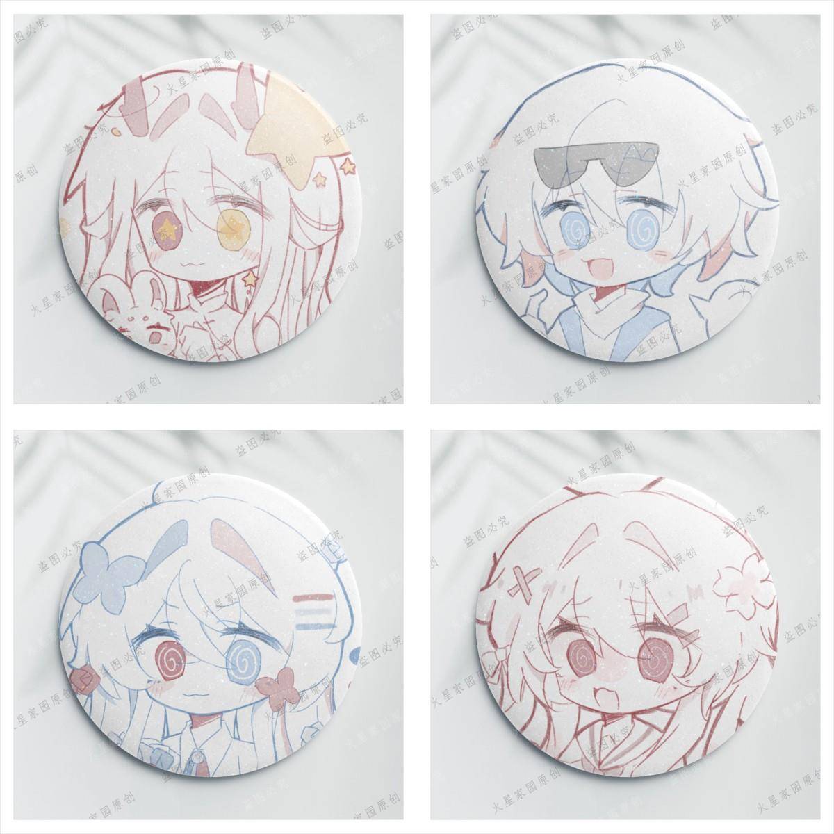 countryhumans法日中美瓷霓虹国拟正版画 画师授权ch周边谷子吧唧