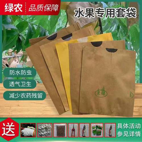 果袋晚秋黄梨桃苹果芒果水果套袋