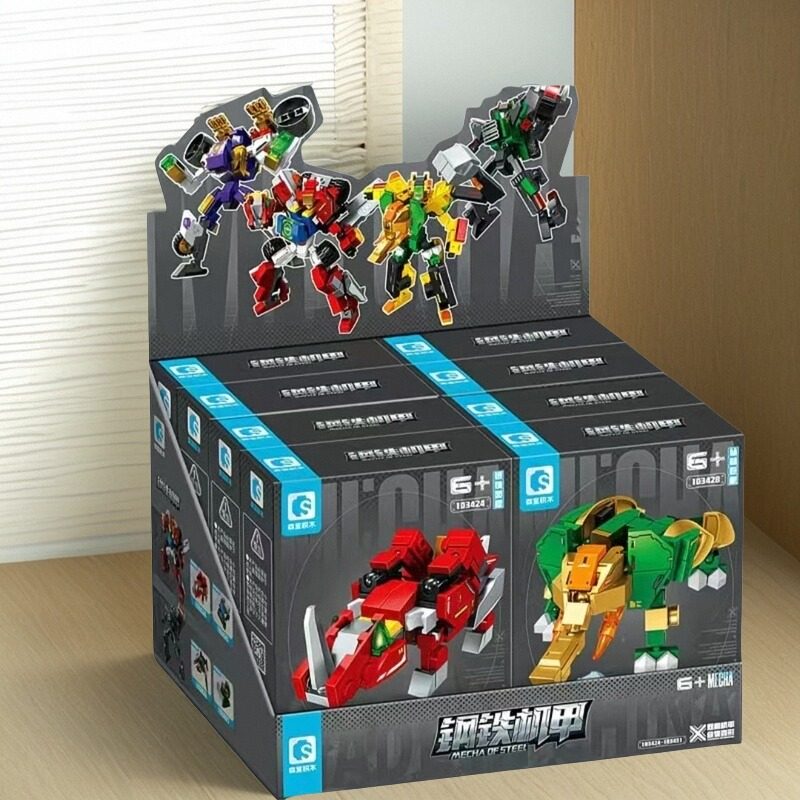 破晓开拓先锋双相机甲钢铁机器人乐趣高手办模型男孩拼装积木玩具