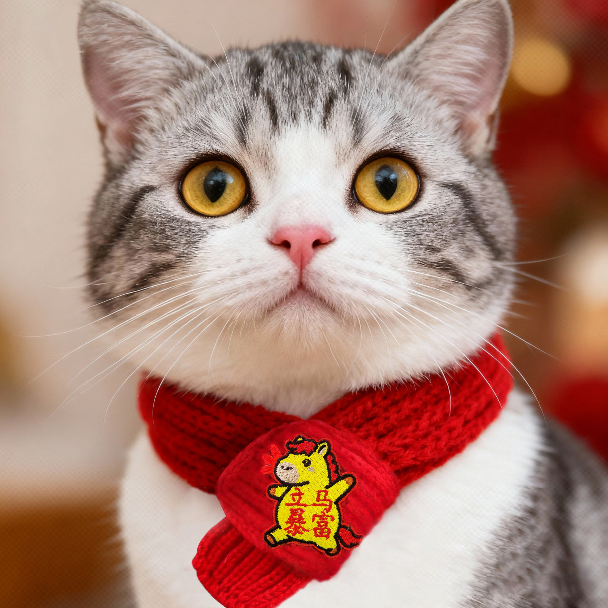 过年喜庆宠物围巾猫咪狗狗红色针织围脖中国红装饰毛线新年围脖,宠物/宠物食品及用品,围巾/口水巾,淘宝优惠券,粉丝福利购,淘宝优惠卷