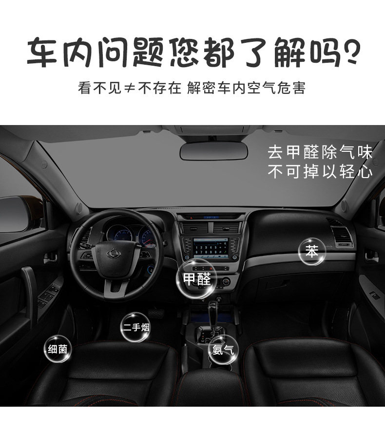 炭包新车专用汽车除甲醛异味车载活性炭竹炭包车内摆件装饰用品女