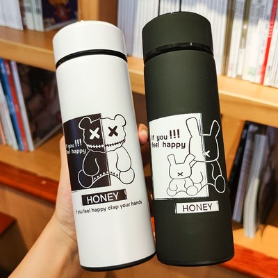 高中生保温杯男款初中生中学生保温杯上学专用400毫升学生高颜值