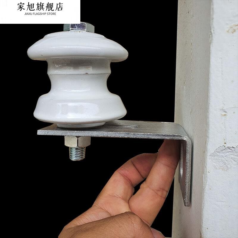 外墙电线固定支架电力磁瓶绝缘子体支架拉通电线瓷壶线缆墙壁固定
