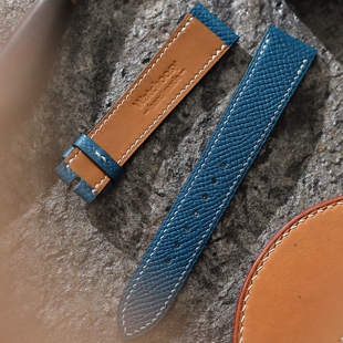 芯选Watchoosy 手工表带  Ep皮 伊兹密尔蓝