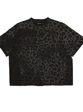 FMT线上 豹纹短袖上衣宽松T恤2025年夏季新款印花潮流时尚百搭