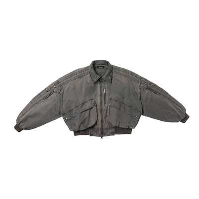 水洗棉衣棉服外套FMT翻领