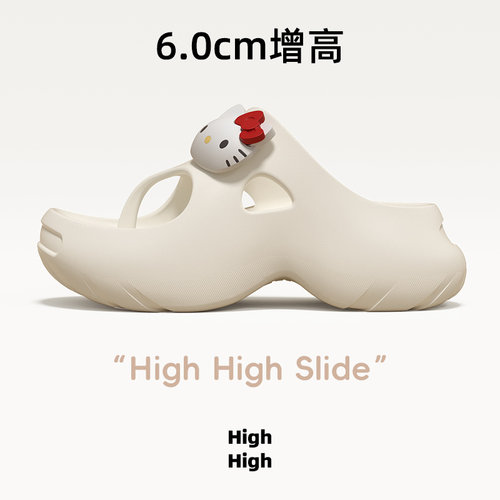 夏季KT女踩屎感防滑厚底人字拖