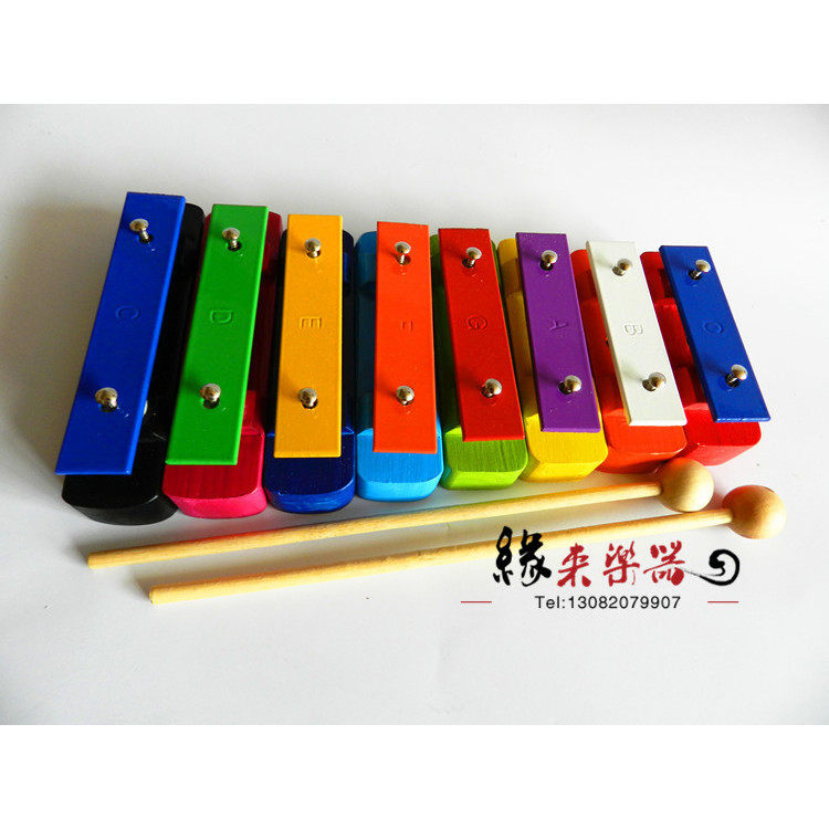 奥尔夫音乐打击乐器八音铝板琴音块琴八音音砖八音块砖敲琴八音砖